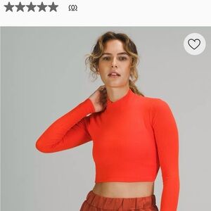 Lululemon LA Open Back Mock Neck Long Sleeve
